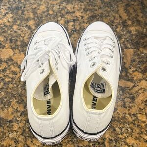 Converse White Platform Sneakers- brand new!